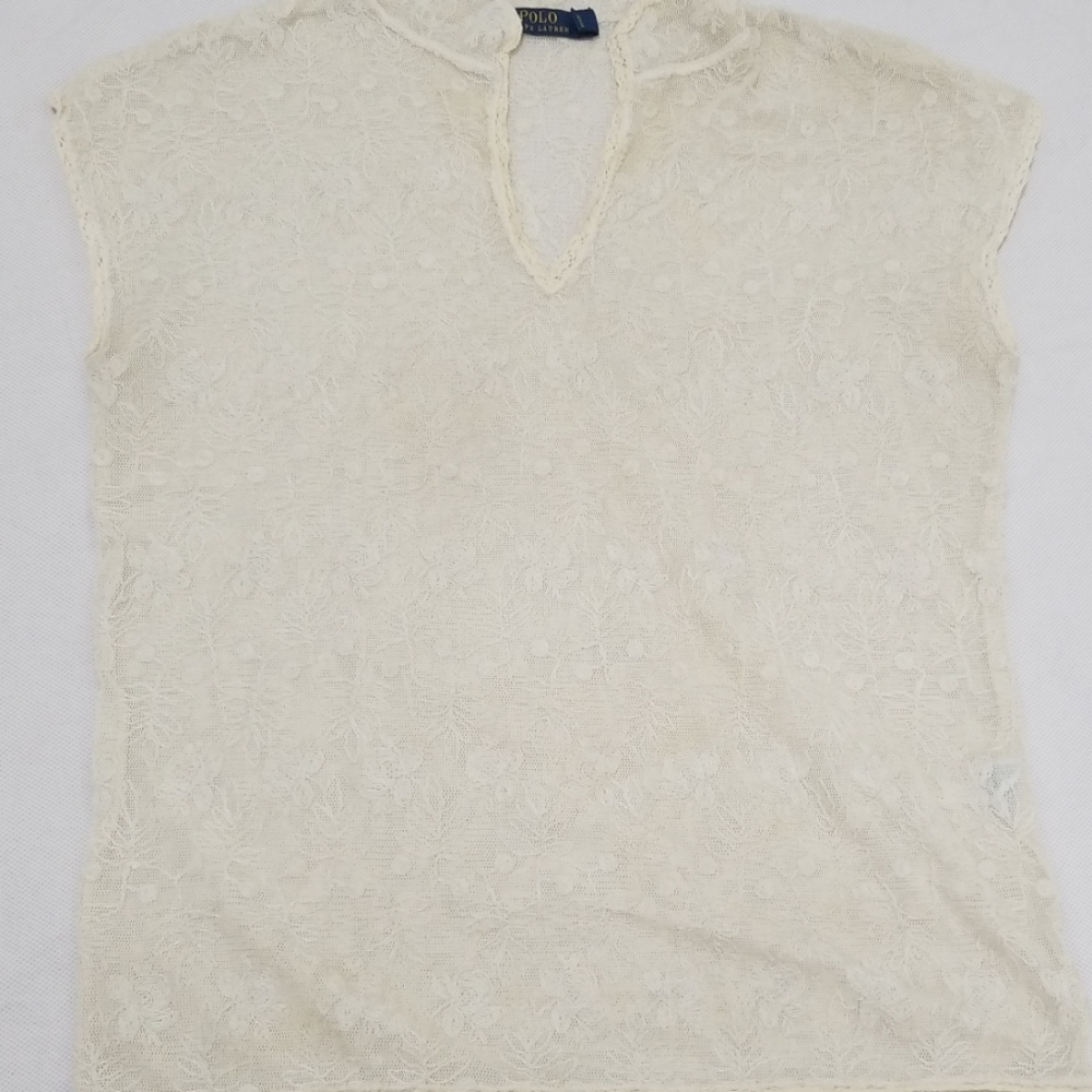 Polo lace design top
